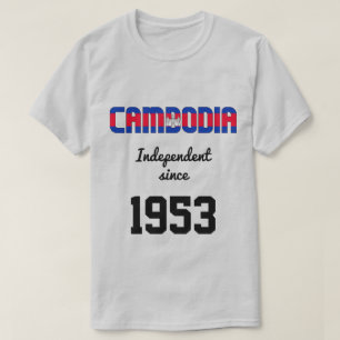 Camiseta Celebración de la independencia de la bandera de C
