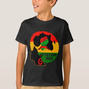 Camiseta Celebración de la libertad de la historia negra de