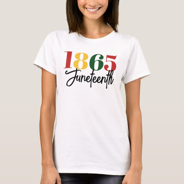 Camiseta Celebración de la libertad de la historia negra en (Anverso)