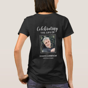 Camiseta Celebración de la vida con una foto en memoria tra