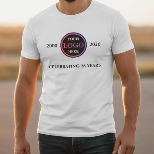 Camiseta Celebración de Logotipo Empresarial Personalizado
