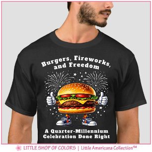 Camiseta Celebración de los 250 años de Libertad con Fuegos