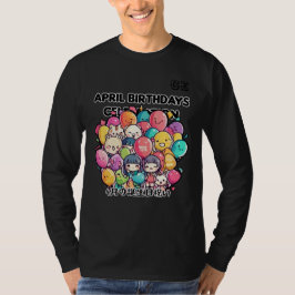 Camiseta Celebración de los cumpleaños de abril