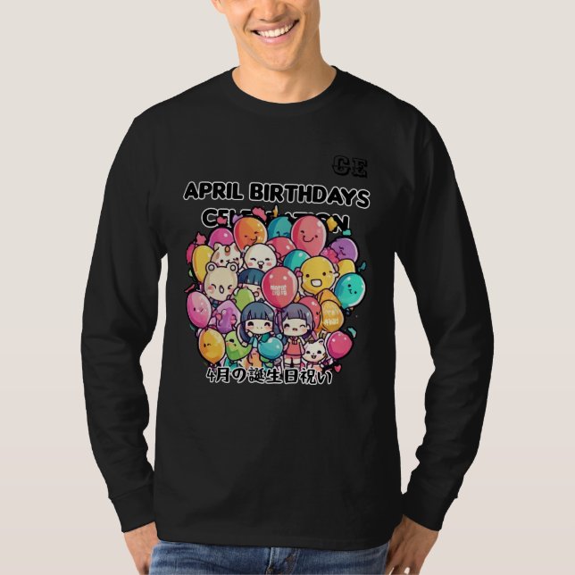 Camiseta Celebración de los cumpleaños de abril (Anverso)