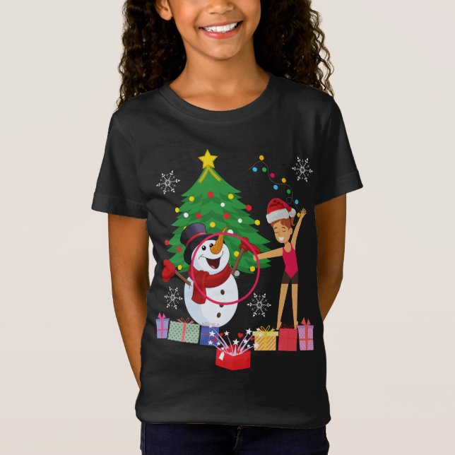 Camiseta Celebración de los Navidades de gimnasia rítmica (Anverso)
