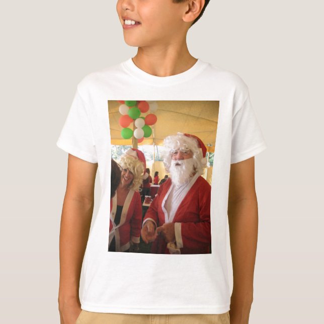 Camiseta Celebración de los Navidades de Santa y Claus - Fe (Anverso)