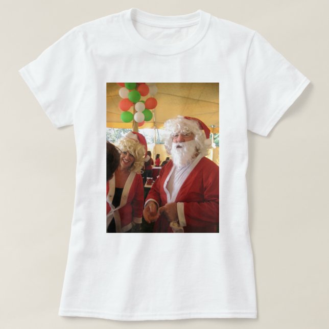 Camiseta Celebración de los Navidades de Santa y Claus - Fe (Diseño del anverso)