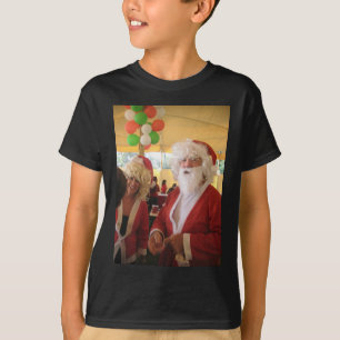 Camiseta Celebración de los Navidades de Santa y Claus - Fe