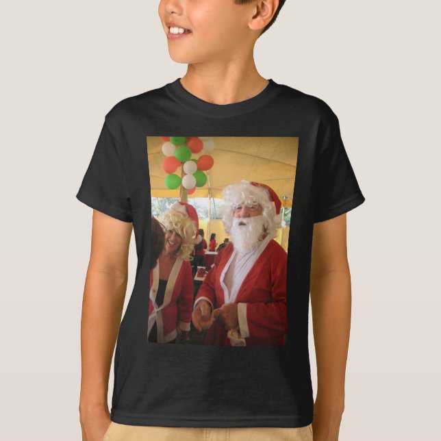 Camiseta Celebración de los Navidades de Santa y Claus - Fe (Anverso)