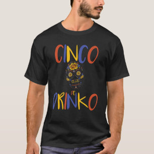 Camiseta Celebración de Máscara de Drinko del Cinco De Mayo