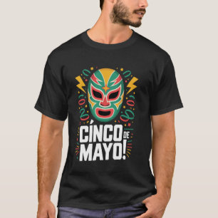 Camiseta Celebración de Máscara de Lucha Libre Mexicana Cin