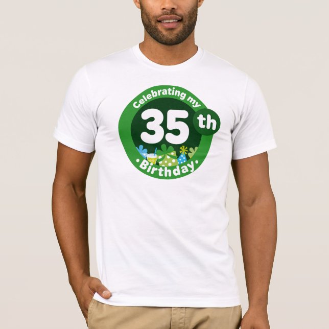 Camiseta Celebración de mi 35to cumpleaños (Anverso)