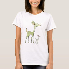 Camiseta Celebración de Navidad Ciervos Verdes Fiestas Boni
