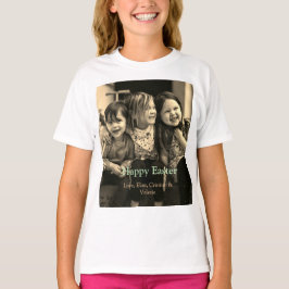 Camiseta celebración de Pascua agrega QR foto feliz Pascua