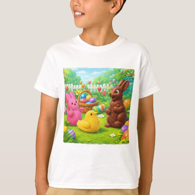 Camiseta Celebración de Pascua — Parables4Kids.com (Anverso)