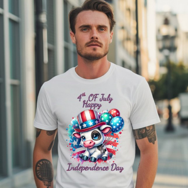 Camiseta Celebración de vacas con el Día de la Independenci (Subido por el creador)