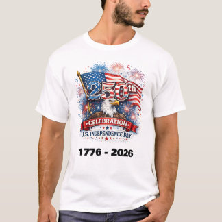 Camiseta Celebración del 250º Día de la Independencia de EE