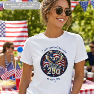 Camiseta Celebración del 250 Aniversario de la Familia Amer
