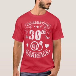 Camiseta Celebración del 30 aniversario del matrimonio