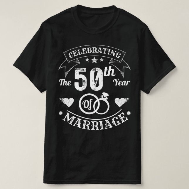 Camiseta Celebración del 50° Año de Matrimonio (Diseño del anverso)