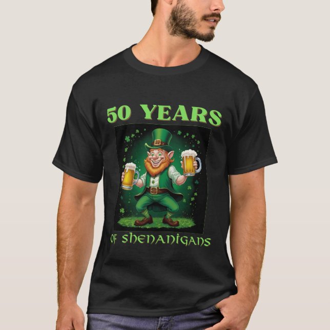 Camiseta Celebración del 50 cumpleaños del Santo Patricio d (Anverso)