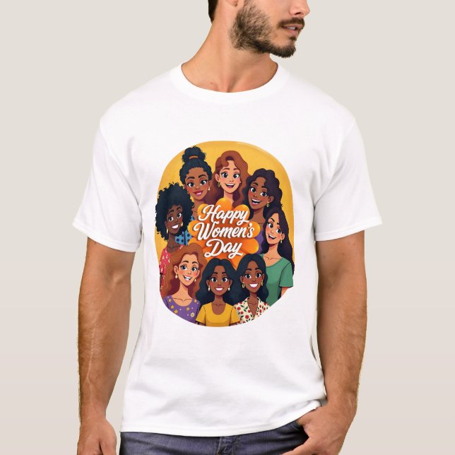 Camiseta Celebración del 8 de marzo Día Internacional de la (Anverso)