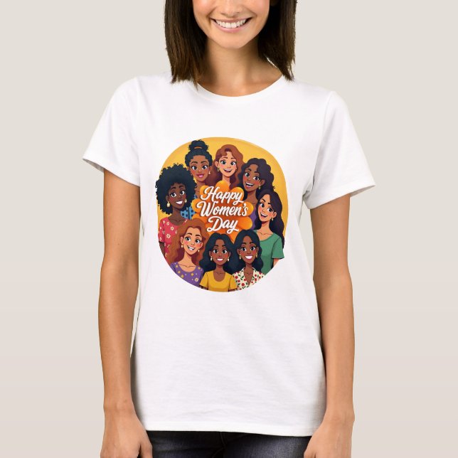 Camiseta Celebración del 8 de marzo Día Internacional de la (Anverso)