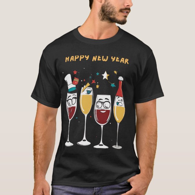 Camiseta celebración del Año Nuevo (Anverso)
