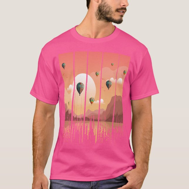 Camiseta Celebración del atardecer de gota por gota en el b (Anverso)