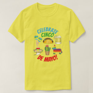 Camiseta Celebración del Cinco de Mayo Fiesta Taco Piñata C