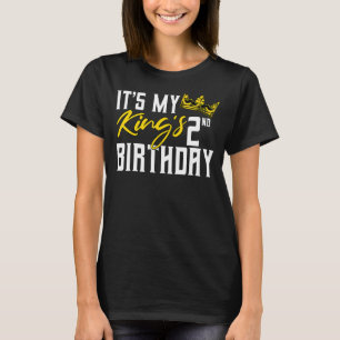 Camiseta Celebración del cumpleaños 2 del Fiesta de mi Rey