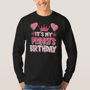 Camiseta Celebración del cumpleaños de mi príncipe