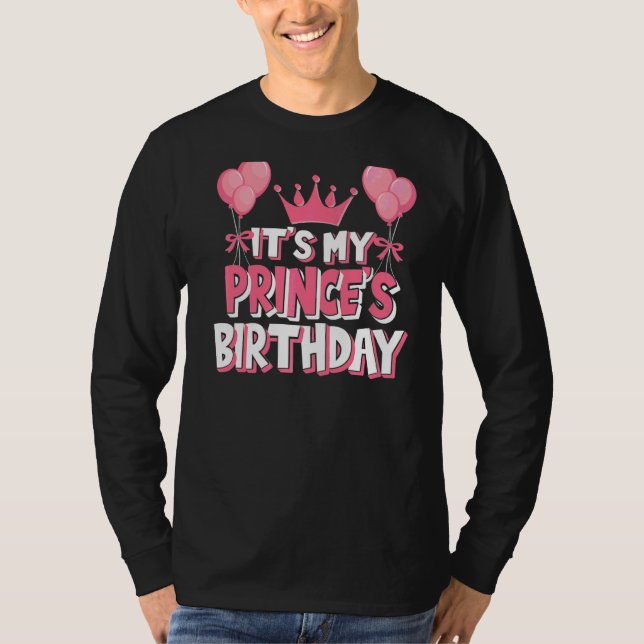 Camiseta Celebración del cumpleaños de mi príncipe (Anverso)