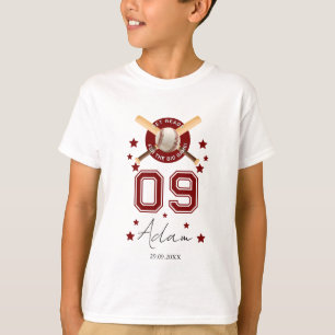 Camiseta Celebración del cumpleaños del béisbol vintage