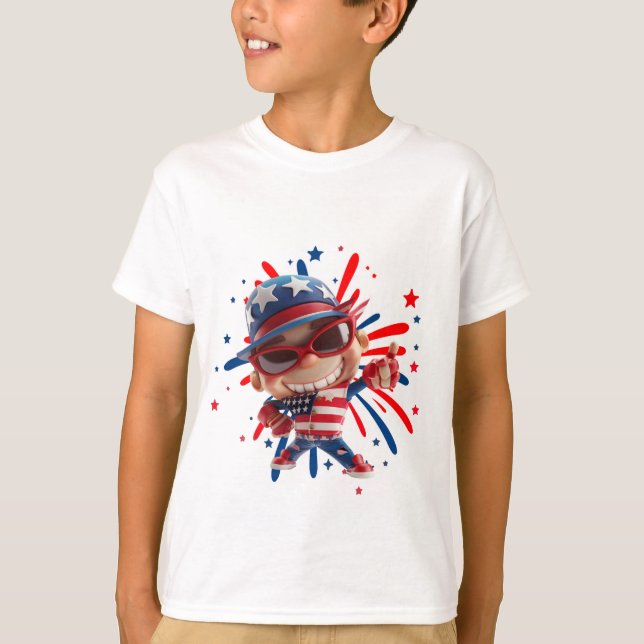 Camiseta Celebración del Día de la Independencia (Anverso)