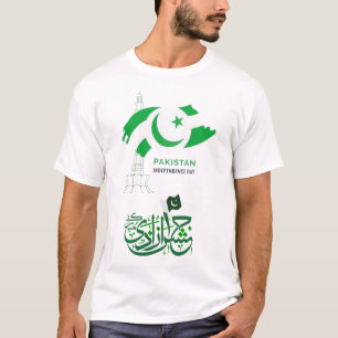 Camiseta Celebración del Día de la Independencia de Pakistá