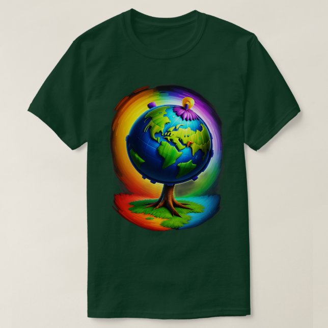 Camiseta Celebración del Día de la Tierra (Diseño del anverso)