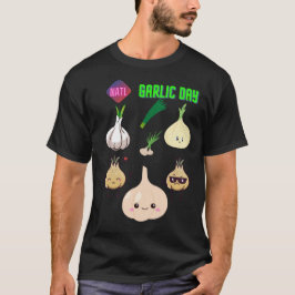 Camiseta celebración del día nacional del ajo