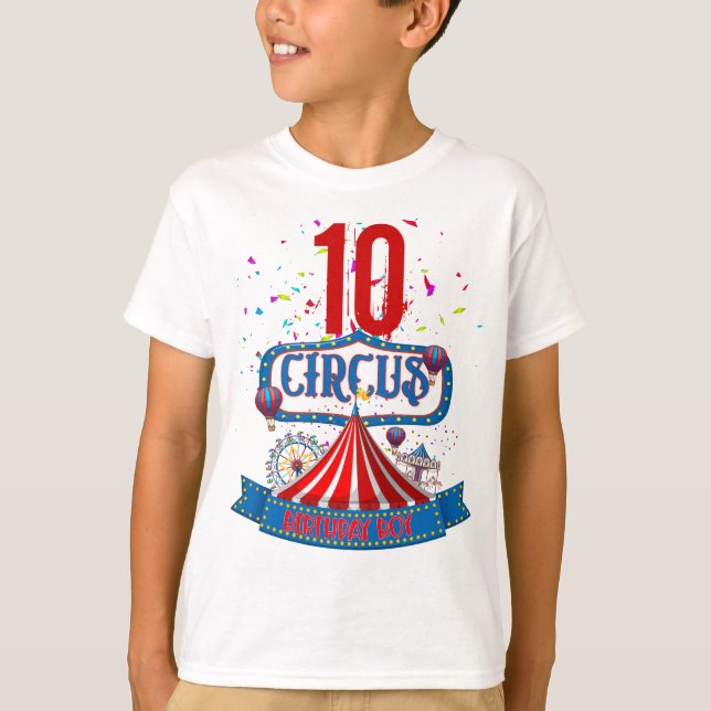Camiseta Celebración del Fiesta del circo de carnaval Edad  (Anverso)