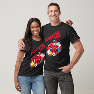 Camiseta Celebración del gol del fútbol Austria Bandera 202