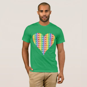 Camiseta Celebración del Mes del Orgullo Gay LGBT Corazón A