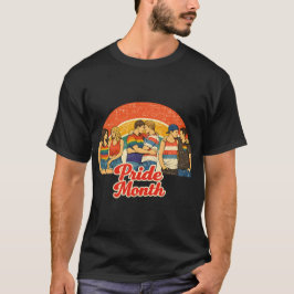 Camiseta Celebración del Mes del Orgullo LGBTQ Retro Vintag