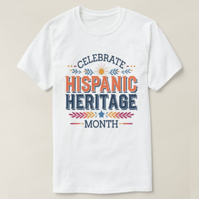 Camiseta Celebración del Mes del Patrimonio Hispano (Diseño del anverso)
