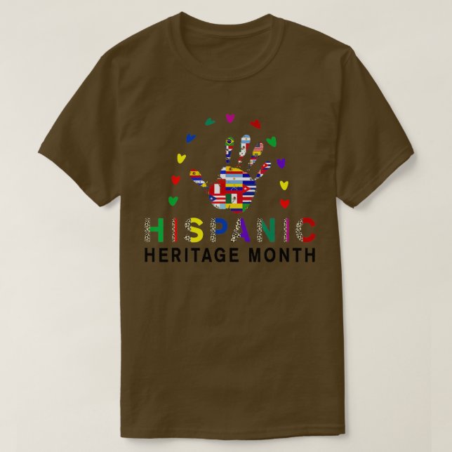 Camiseta Celebración del Mes del Patrimonio Nacional Hispan (Diseño del anverso)