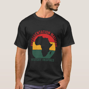Camiseta Celebración del país afroamericano de la historia 
