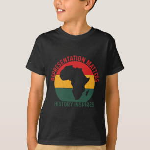 Camiseta Celebración del país afroamericano de la historia 