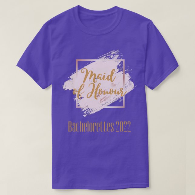 Camiseta Celebración del partido Bachelorette Maid of Honor (Diseño del anverso)