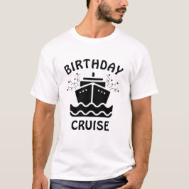 Camiseta Celebración del Personalizable de crucero de cumpl