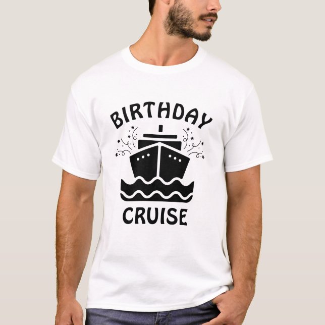 Camiseta Celebración del Personalizable de crucero de cumpl (Anverso)