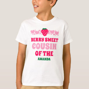 Camiseta Celebración del Primer Cumpleaños de Fresa Primo